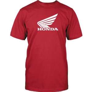  Honda Big Wing Mens Short Sleeve Fashion Shirt   Red 