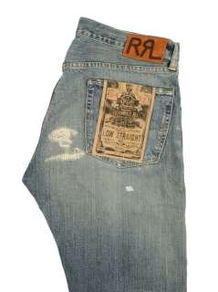 Ralph Lauren RRL Selvedge Patchwork Jeans 34 x 32 New $390  