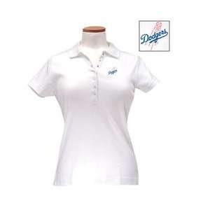   Dodgers Womens Remarkable Polo   White Small