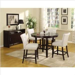  Bundle 03 Bossa Round Counter Height Dining Table Set in 