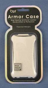 NEW Opt Armor iPod Touch 2G 3G Case White Leather NIP  