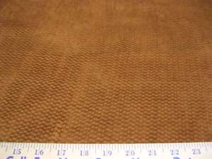Fabric Remnant Copper Small Block Patterned Chenille Upholstery DB167 