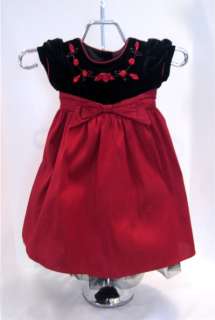 Jona Michelle Party Dress Girls Size 2T Red Black Beaded Formal  