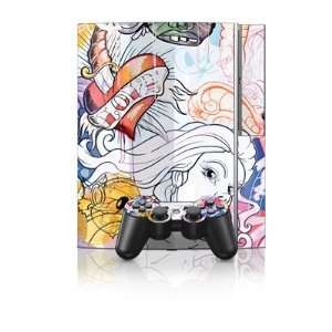 Big Bad Wolf Design Protector Skin Decal Sticker for PS3 Playstation 3 