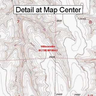  USGS Topographic Quadrangle Map   Wilsonville, Nebraska 