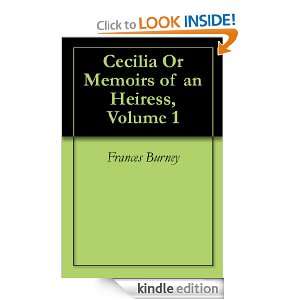   of an Heiress, Volume 1 Frances Burney  Kindle Store