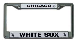 CHICAGO WHITE SOX BASEBALL CAR CHROME LICENSE FRAME  