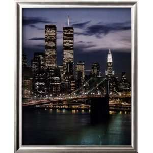  World Trade Center with Brooklyn Bridge Places Framed Art 