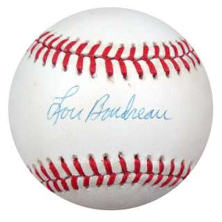Lou Boudreau Autographed Signed AL Baseball PSA/DNA #K32002  