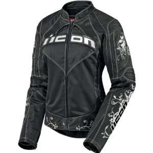  ICON WOMENS SPEED QUEEN JACKET (SMALL) (BLACK 
