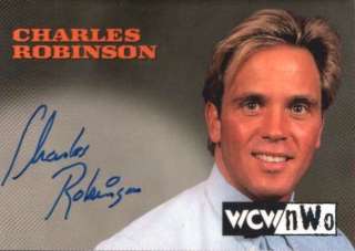 CHARLES ROBINSON 1999 WORLD CHAMPIONSHIP WRESTLING (WCW) AUTOGRAPH 