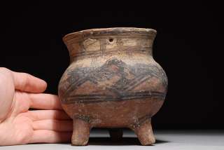 well provenanced ancient pottery Tripod Jar, from the Persian Empire 