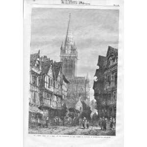  St Pierre Caen By S Read Engraving 1868