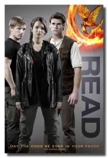 The Hunger Games New Rare Original Novel Book Movie Sign Ads 18x24 