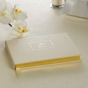   Gold Wedding Ring Motif Guestbook by Crane & Co.
