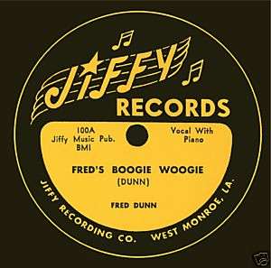Jiffy Records   Tee Shirt   Freds Boogie Woogie  
