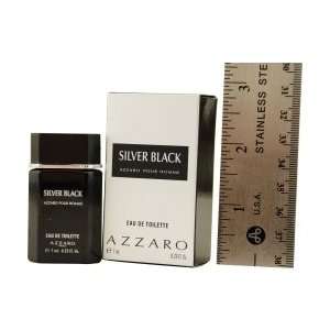  AZZARO SILVER BLACK by Azzaro EDT .23 OZ MINI Mens 