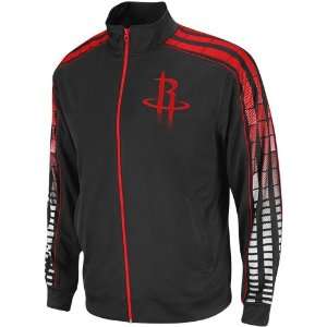  NBA adidas Houston Rockets Black Vibe Full Zip Track Jacket 