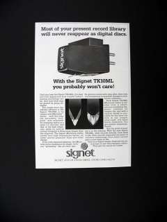 Signet TK10ML Cartridge MicroLine Stylus 1984 print Ad  