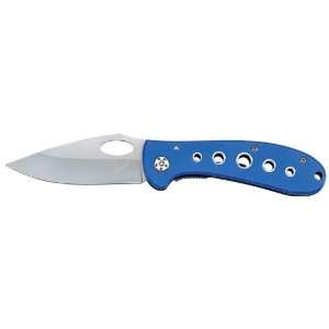  Linerlock Blue / Black Alum Knife, 108