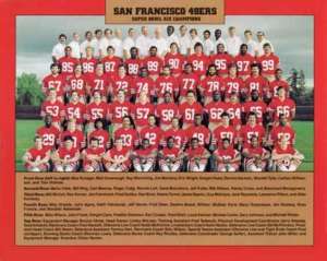 1984 SAN FRANCISCO 49ERS SB 19 TEAM CHAMPS PHOTO #2  