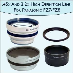   2x Telephoto Pro Lens Set for Panasonic FZ7 and FZ8