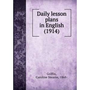   plans in English, (9781275131309) Caroline Stearns Griffin Books