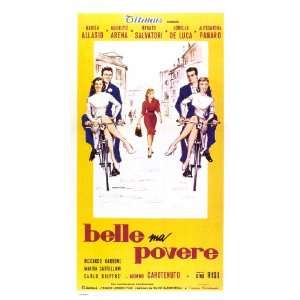  Poor Girl Pretty Girl (1957) 27 x 40 Movie Poster Italian 