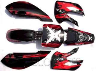 New WOLF DECALS STICKERS Graphics KAWASAKI KLX 110 65 STYLE Pit Dirt 