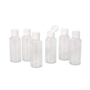  Darice Clear Plastic Empty Bottle with Flip Caps, 2 Ounce 