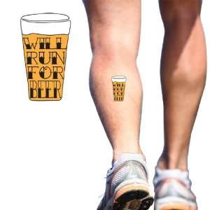  Running Tattoos Will Run For Beer Temporary Running 