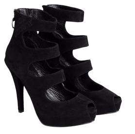 NEW MISS SIXTY STACEY BLACK SUEDE ANKLE BOOTIES 9  
