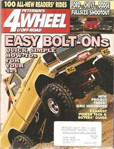 July 1994 Petersens 4 Wheel & Off Road 88 Jimmy Ford vs Chevy vs Dodge 