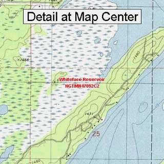  USGS Topographic Quadrangle Map   Whiteface Reservoir 