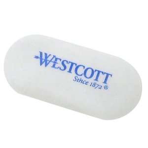    Westcott Latex Free Oval Erasers, Pack of 2, White