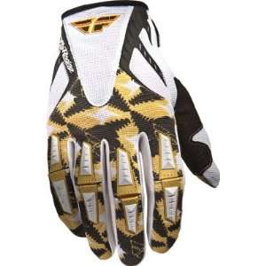  Fly Racing FLY Kinetic Gloves White/Gold XX large 