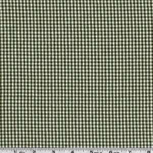  66 Wide Poly/Cotton Seersucker Olive/White Fabric By The 