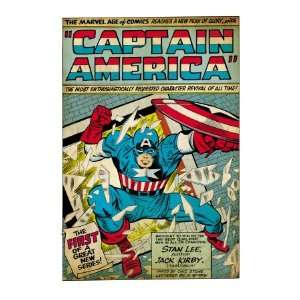  Marvel Comics Retro Captain America Comic Panel; Smashing 