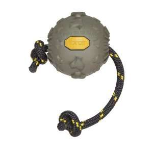  Vibram K9 Ball with Rope Dog Toy, 4 Inch, Stratosphere 