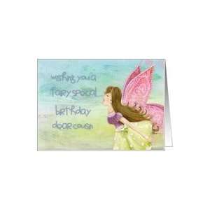  Wishing you a fairy special birthday dear cousin Card 