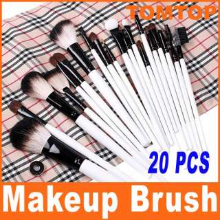 20 PCS Cosmetic Makeup Brushes Set Kit Pro Eyebrow Lip Eyeshadow Soft 