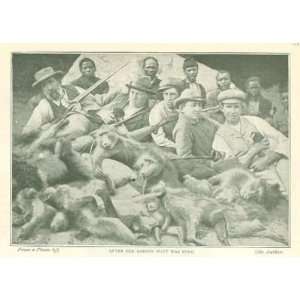   1899 Charles Wisbey Baboon Hunt Graaff Reinet Africa 
