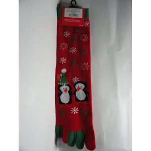  Ladies Toe Socks   Christmas Themed 