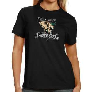  San Jose SaberCats Ladies Official Logo T shirt   Black 