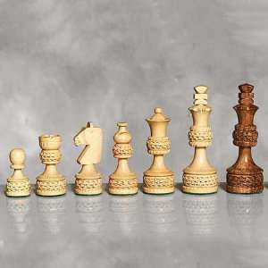  Giglio Italian Wooden Royal Game Set Kingsize 3.9 in 