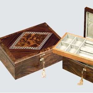  Giglio Italian Wooden Jewelry Box w/ Tray Rhomb or Frame 