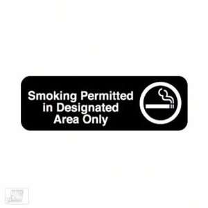   Industries ROY 394534 Smoking Permitted In Designated Areas Only Sign