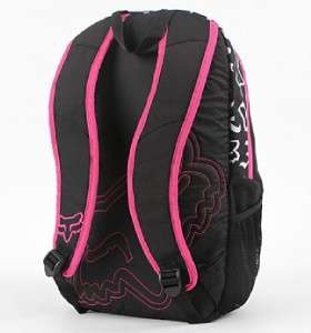 Fox Racing Free Road Black/Pink Backpack Bookbag New NWT  