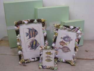 Ornate Shell Picture Frame by Twos Company Beach  