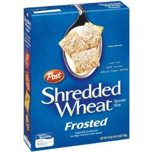 Post Shredded Wheat Cereal Frosted Spoon Size   12 Pack  